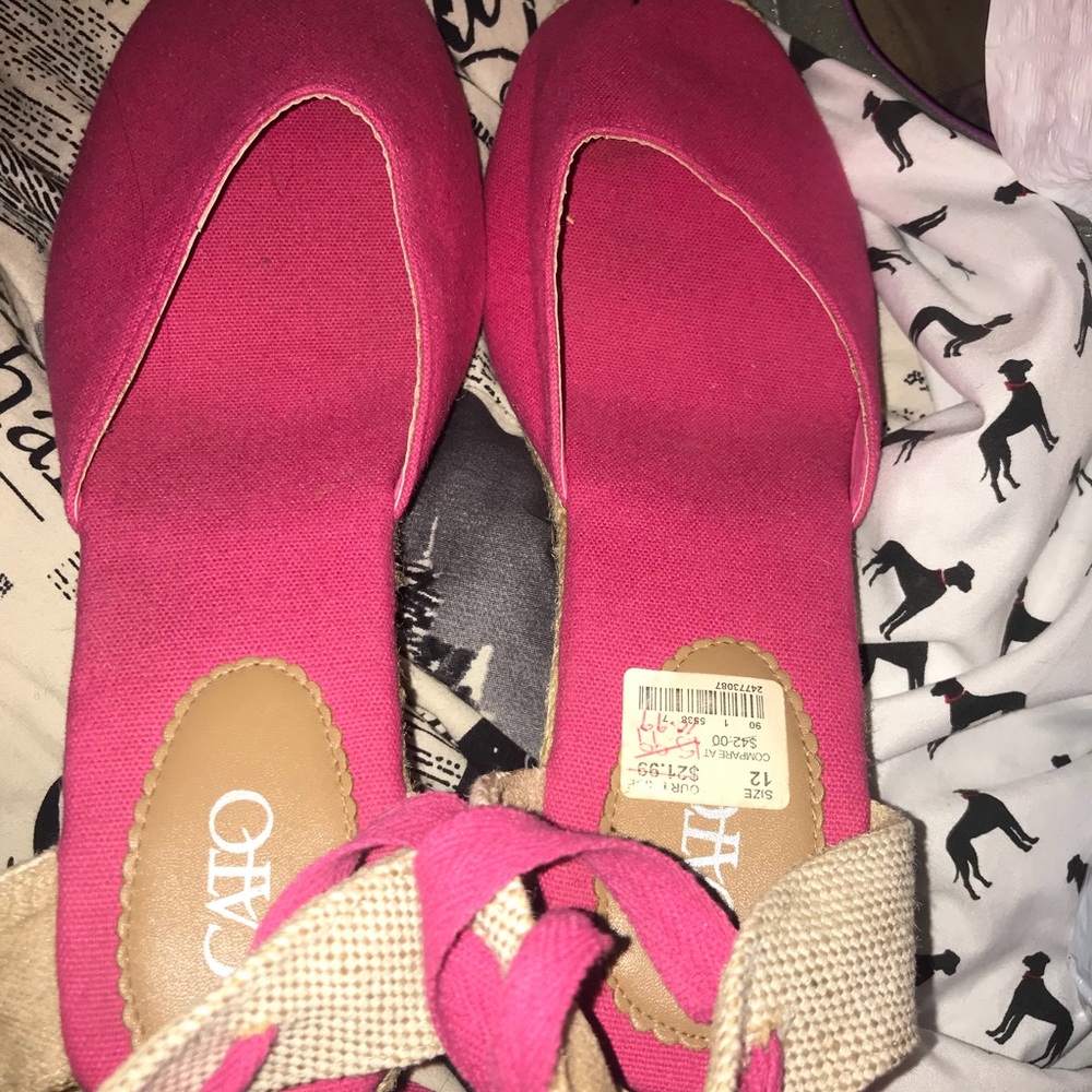 Pink Cato Wedges